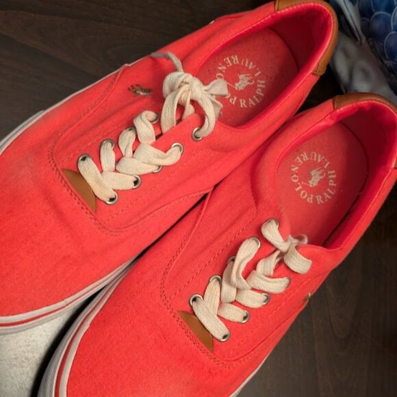 P10 POLO RALPH LAUREN THORTON Canvas Low-Top Sneakers - Picture 9 of 12